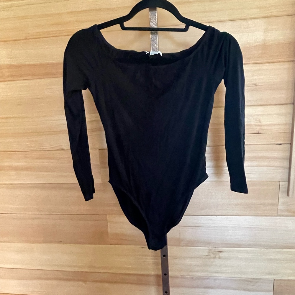 Ten Sixty Sherman Black Long Sleeve Bodysuit Size Medium